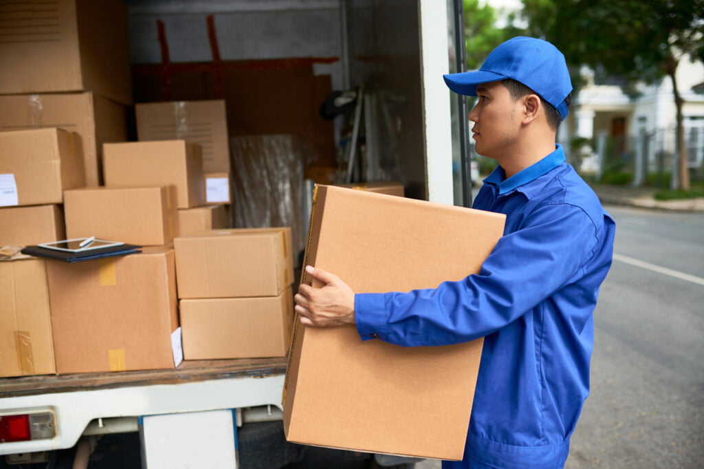 loading semi truck